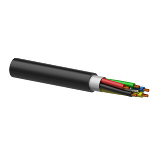 Procab LSS504, 5x0.4mm², Hvit 100m, Wire Høyttalker kabel, med opphengswire